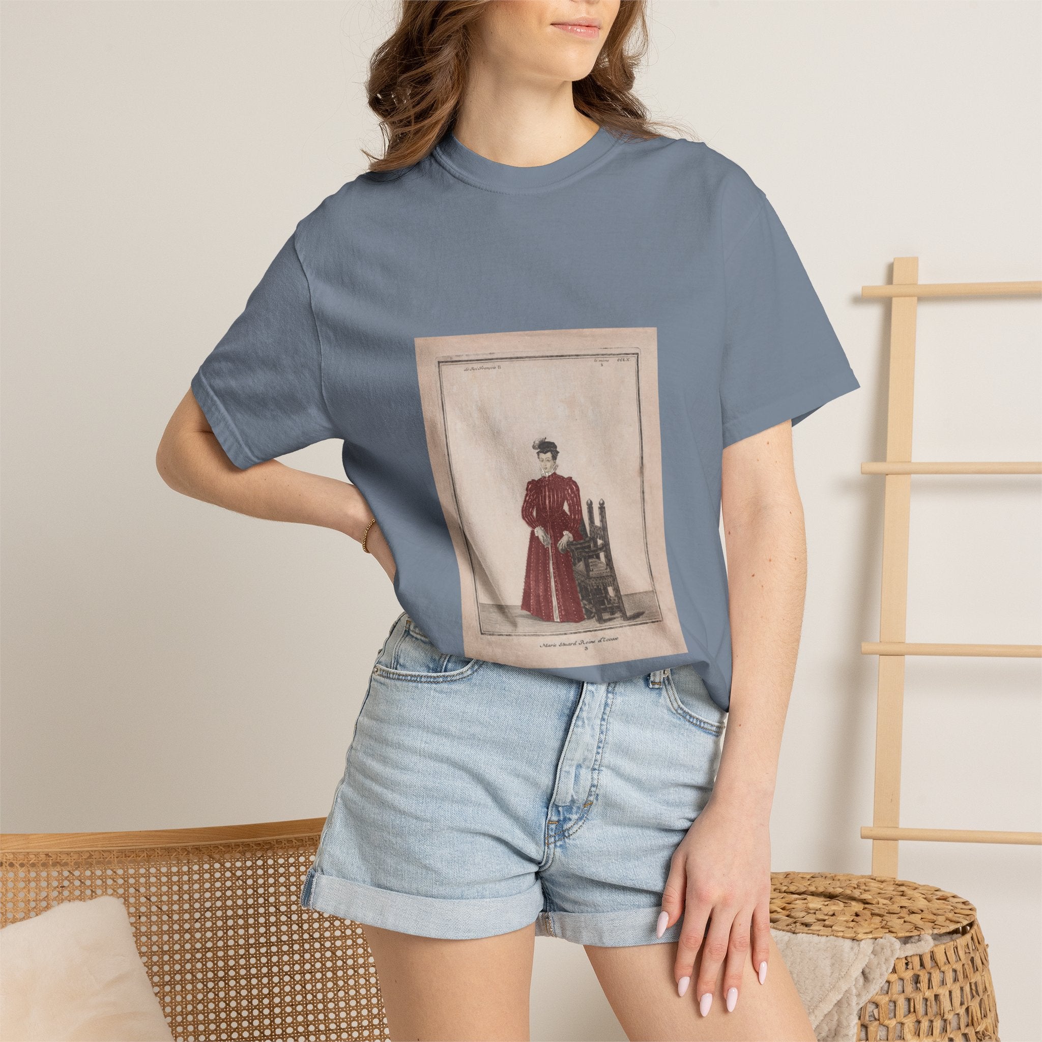 Mary Queen of Scots Vintage 18th Century Illustration T-Shirt