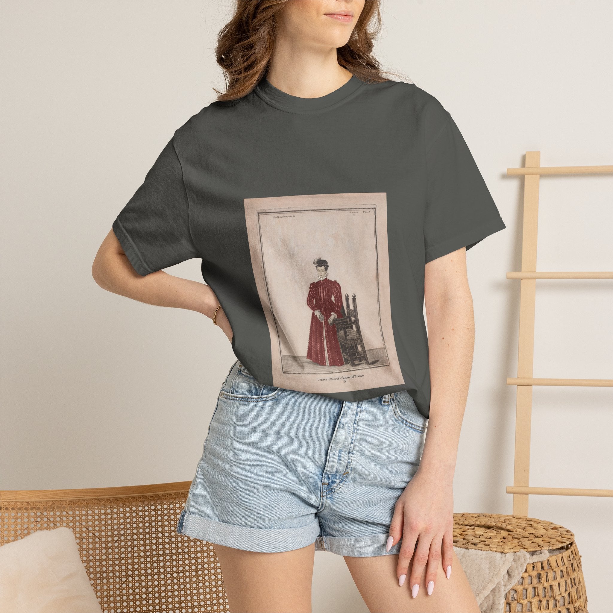 Mary Queen of Scots Vintage 18th Century Illustration T-Shirt