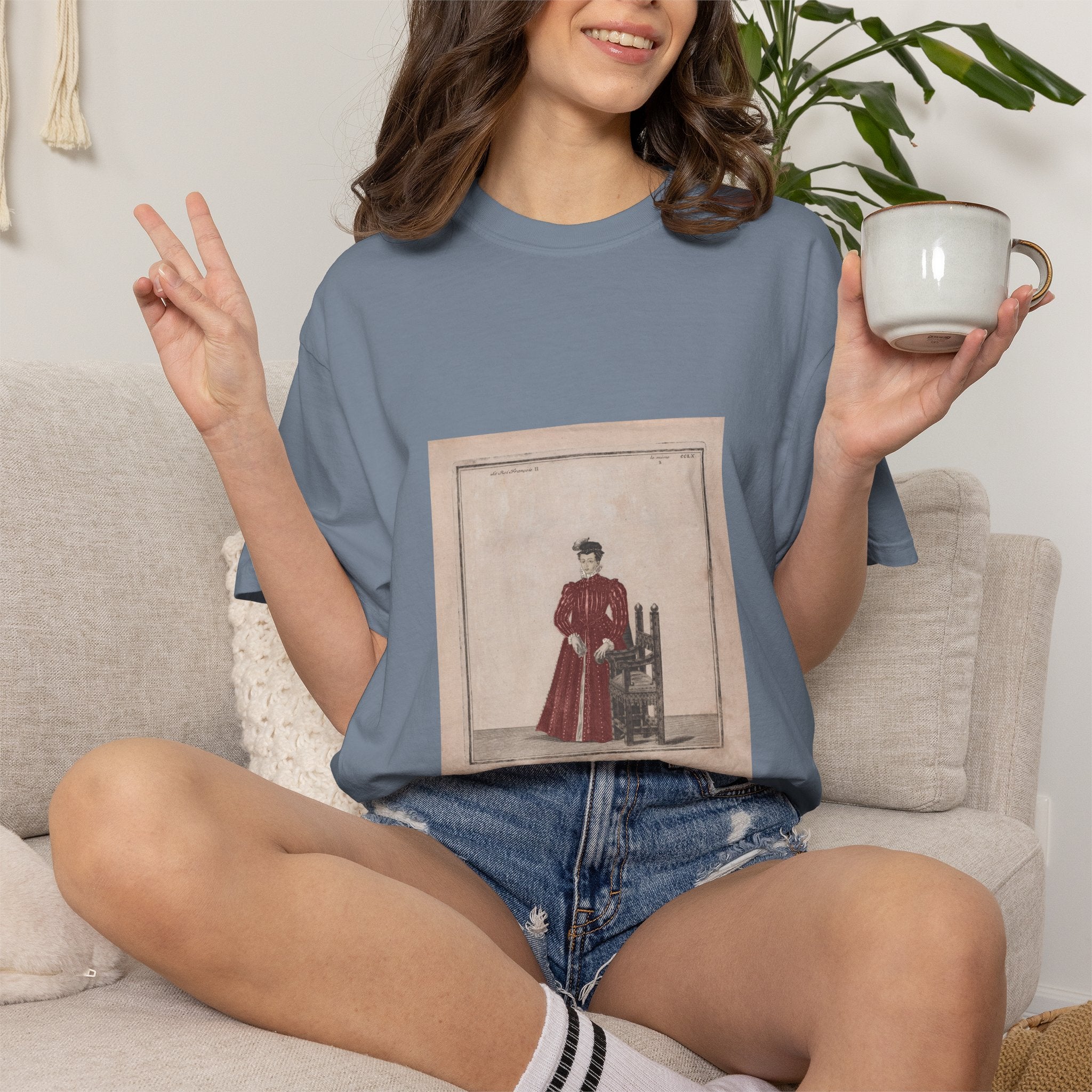 Mary Queen of Scots Vintage 18th Century Illustration T-Shirt