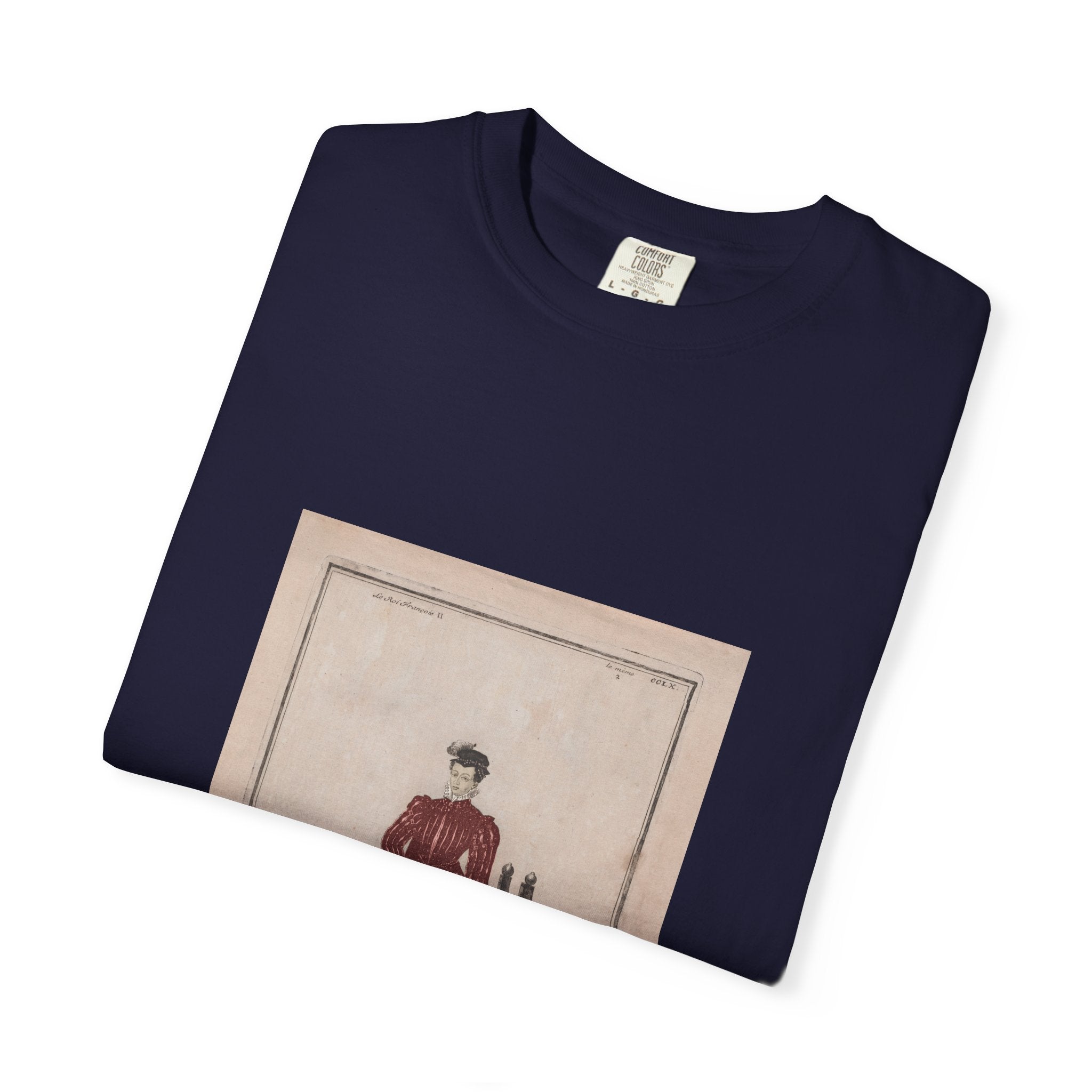 Mary Queen of Scots Vintage 18th Century Illustration T-Shirt