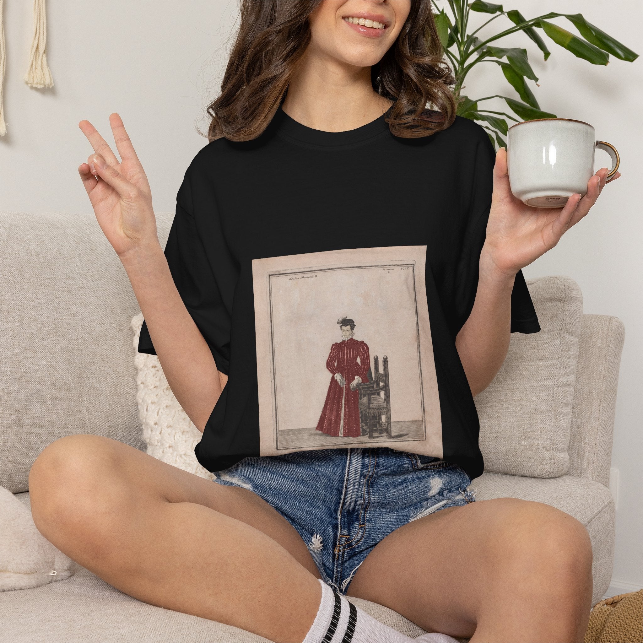 Mary Queen of Scots Vintage 18th Century Illustration T-Shirt