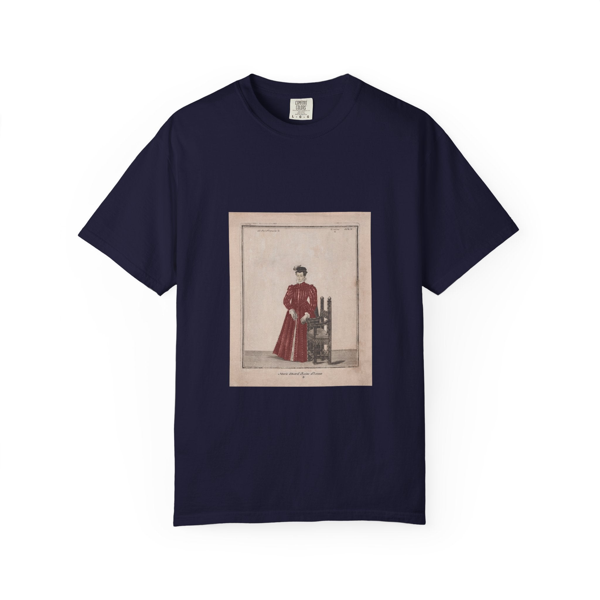 Mary Queen of Scots Vintage 18th Century Illustration T-Shirt