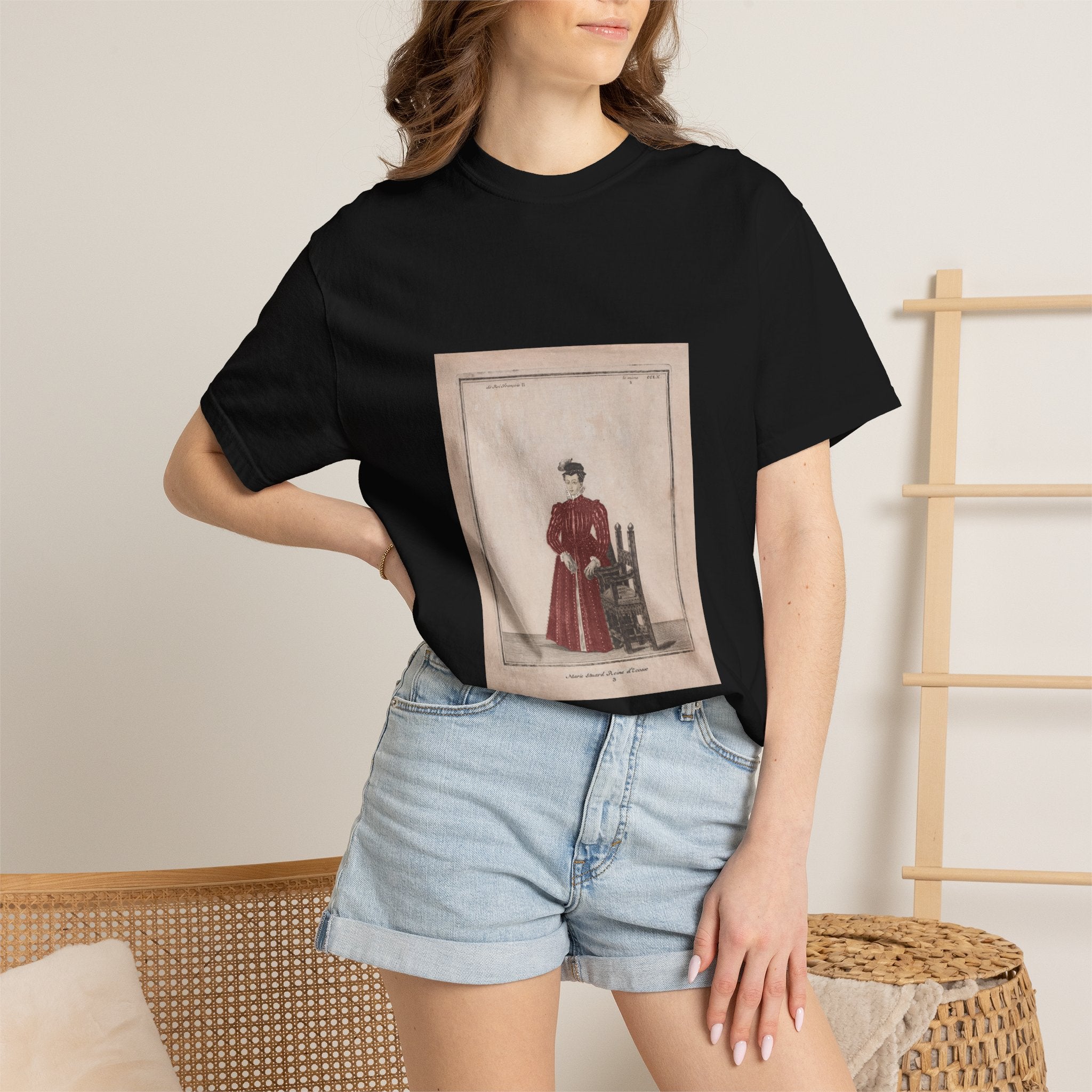 Mary Queen of Scots Vintage 18th Century Illustration T-Shirt